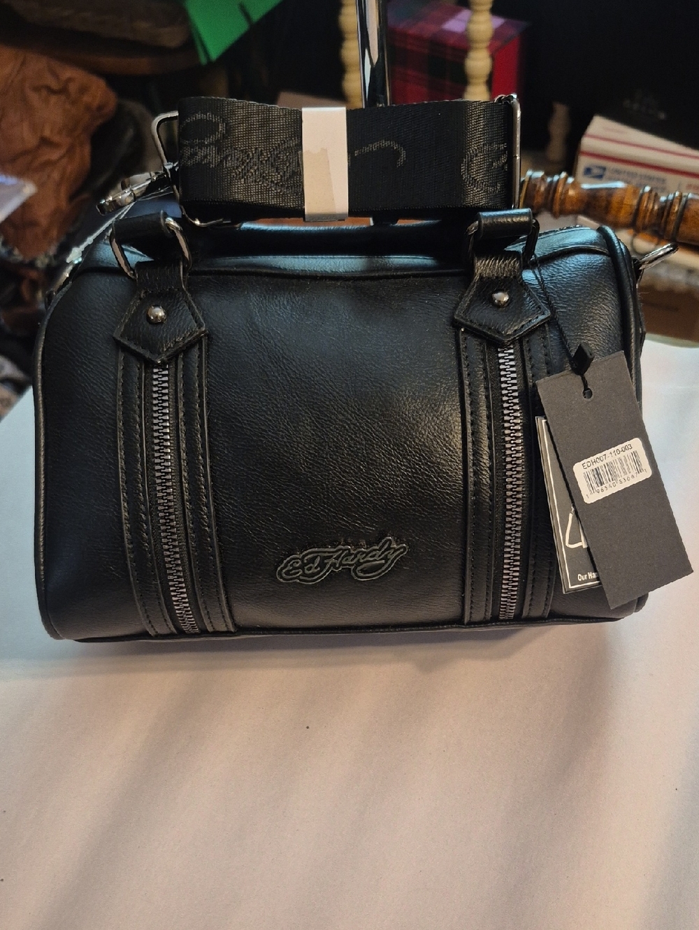 Ed Hardy Black Crossbody Bag .NWT